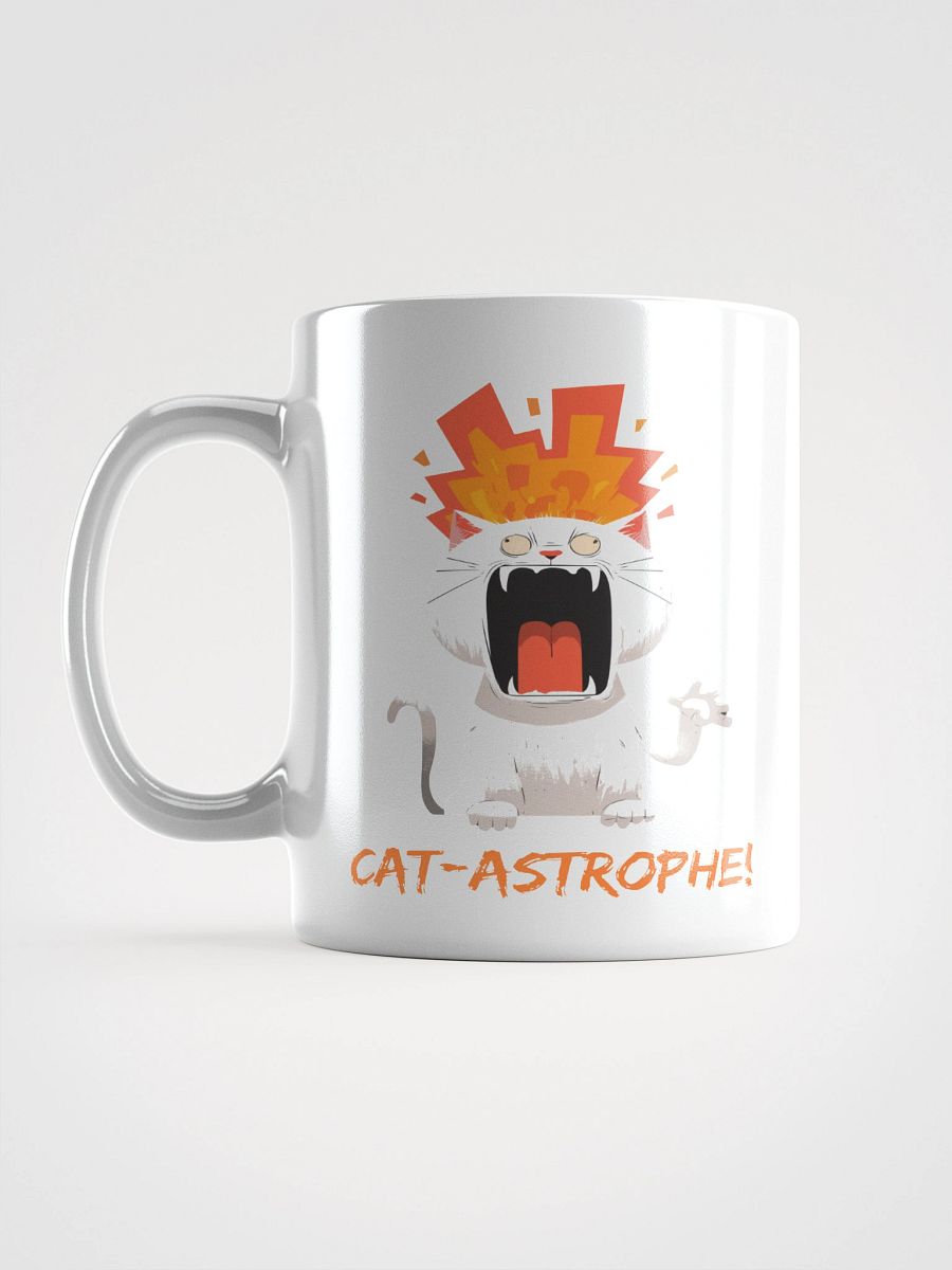 Cat-Astrophe White Glossy Mug product image (17)