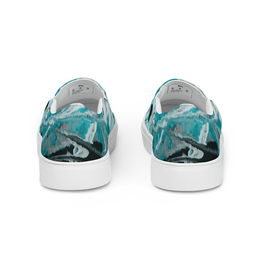 Fluid Turquoise Art Canvas Shoes product image (4)