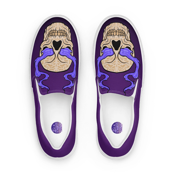 Men's Ethereal Flame Skull Slip-On Shoes product image (1)