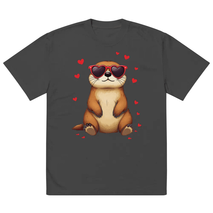 I Steal Hearts Valentines Day Animal Lovers Oversized Tee product image (2)