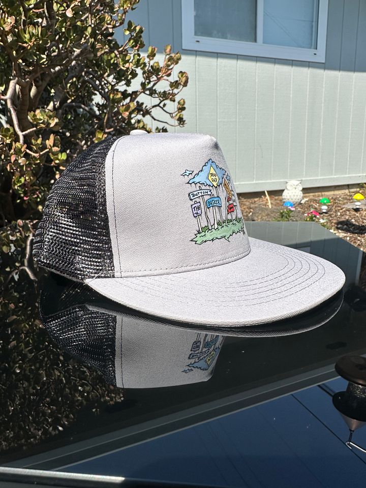 Button the Busker Snapback OG Street Art (Gray + Black) product image (2)
