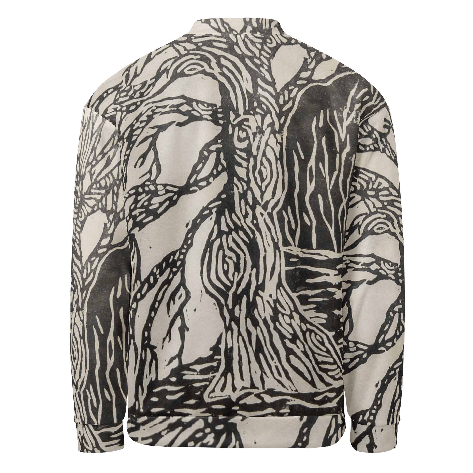 Yin and yang Japanese block print Bomber Jacket product image (2)