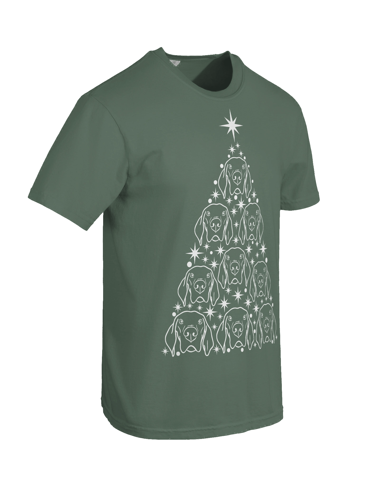 Weimaraner Christmas Tree T-Shirt product image (10)