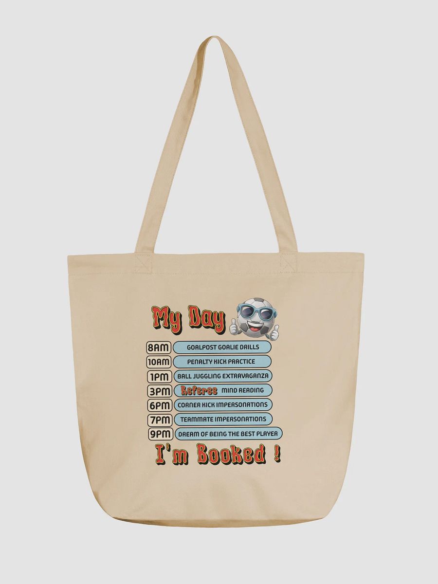 My Day Soccer Ball Schedule Eco Tote product image (5)
