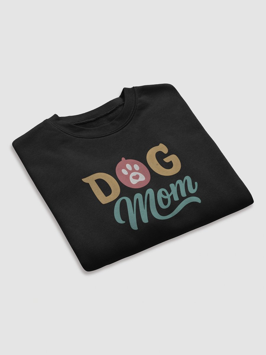 Dog Mom Crop Top | Bold Paw Print Heart Tee | Cute Gift for Dog-Loving Moms product image (7)