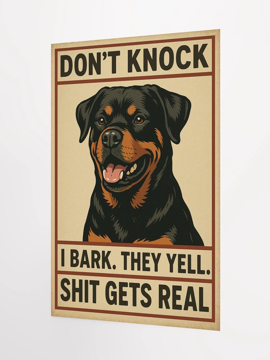 Rottweiler - Don't Knock Poster product image (8)