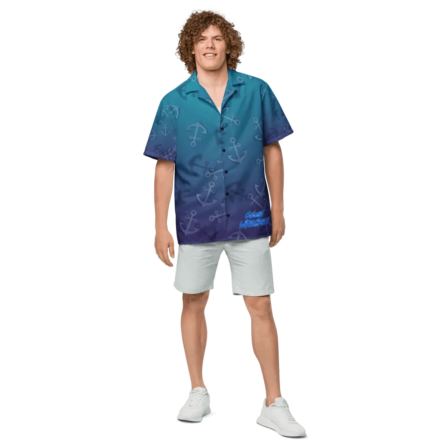 Button Up Anchor Blue product image (4)