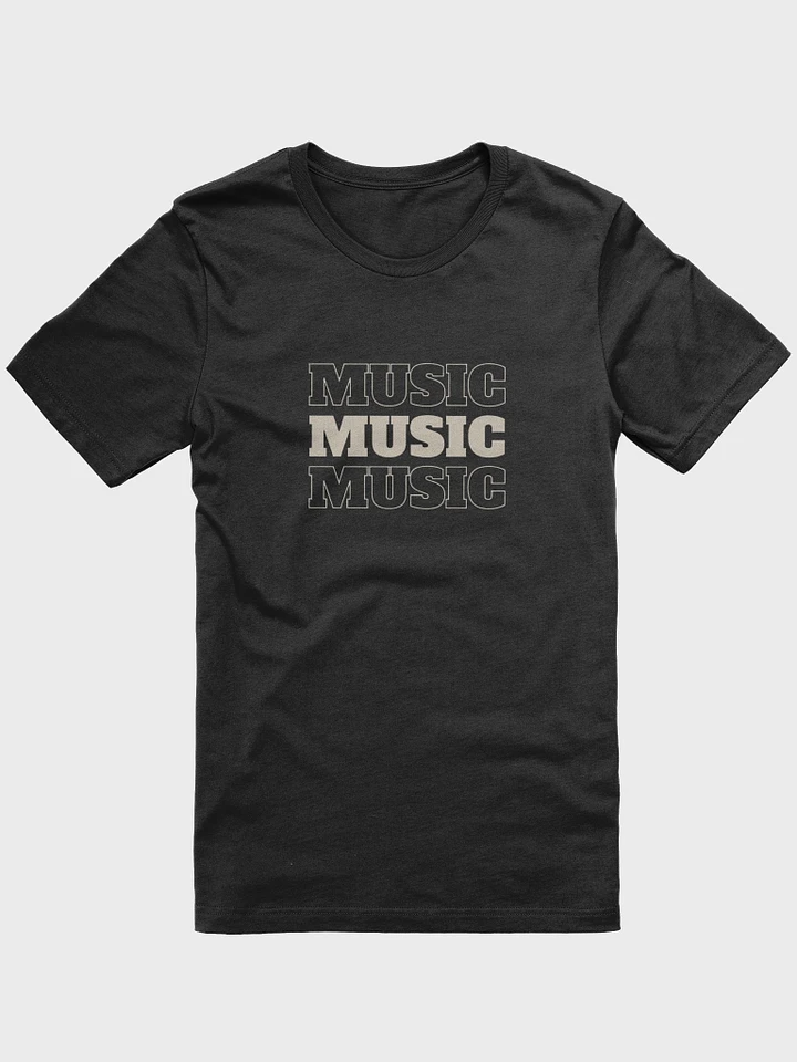 Music Triplet T-Shirt - Black product image (1)