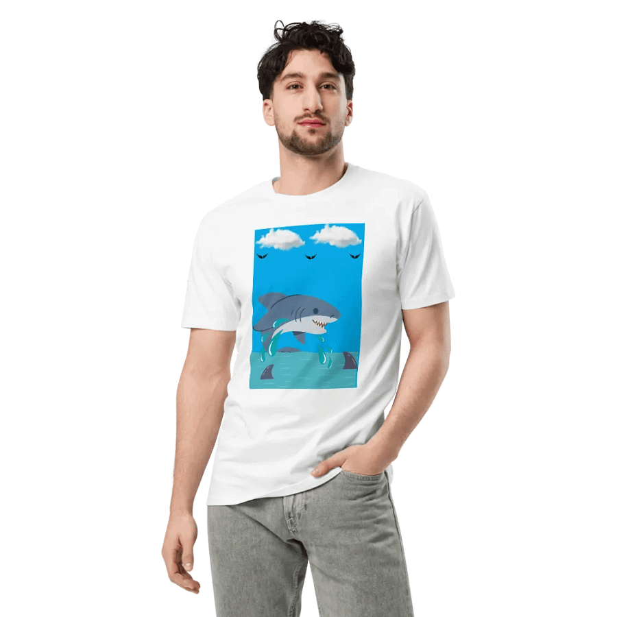 Splashy Shark Unisex Tee product image (3)