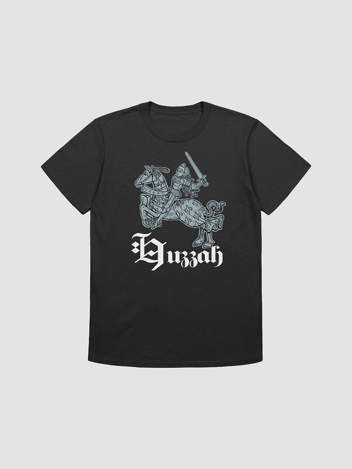 Huzzah: A fun medieval Knight on horseback T-shirt. product image (3)