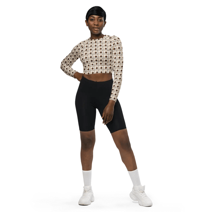 BTC Long Sleeve Crop Top white 2 product image (1)