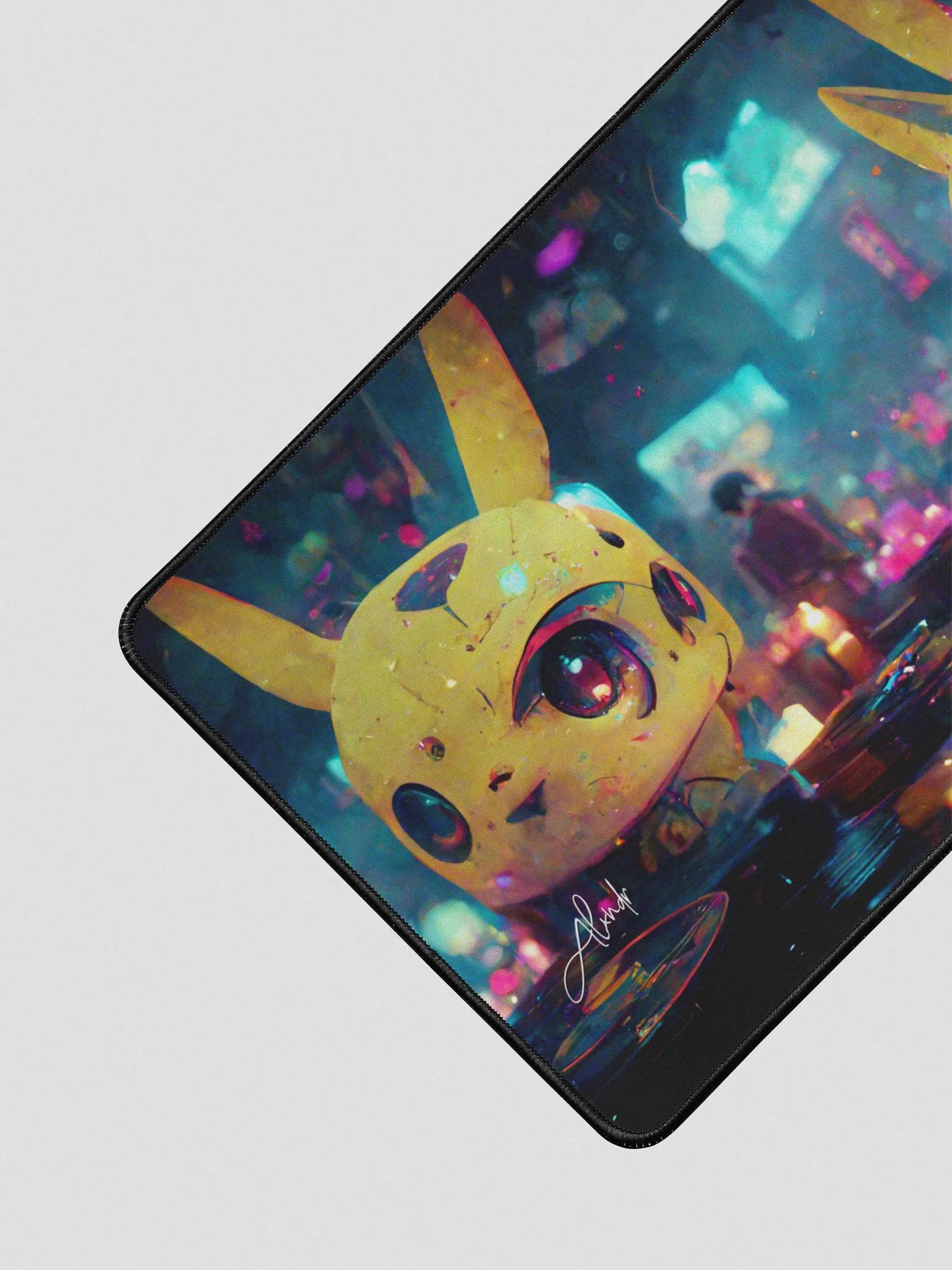 MusicByALXNDR Midjourney Pika Mouse Pad Small product image (2)