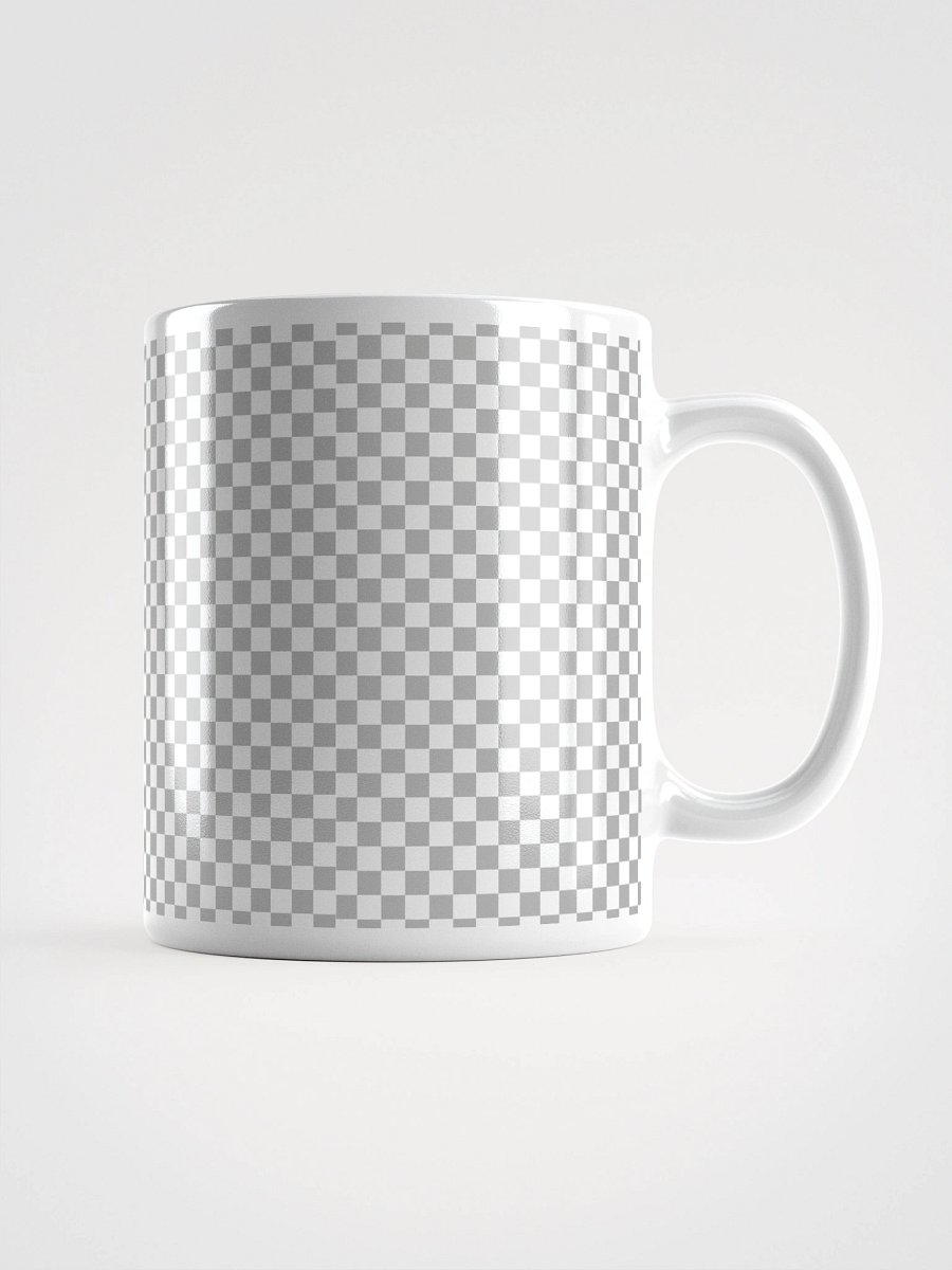 Transparecy Grid White Glossy Mug product image (2)