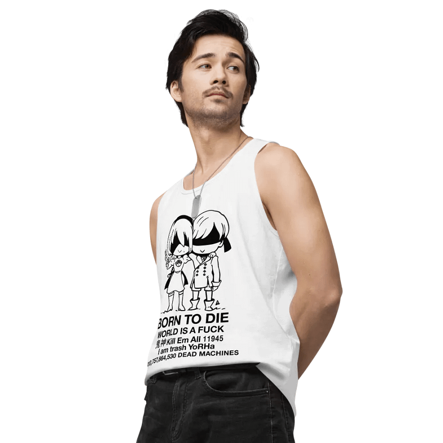 BORN TO DIE - TANKTOP - WHITE product image (5)