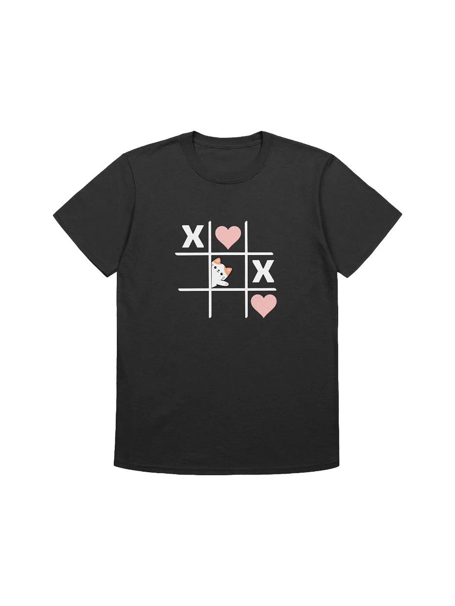 Cat Lover Tic Tac Toe Valentine’s Day Unisex T-Shirt product image (1)