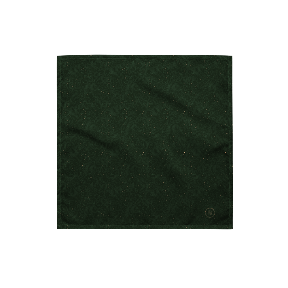 Thorne Topography Bandana (Dark Green) product image (1)