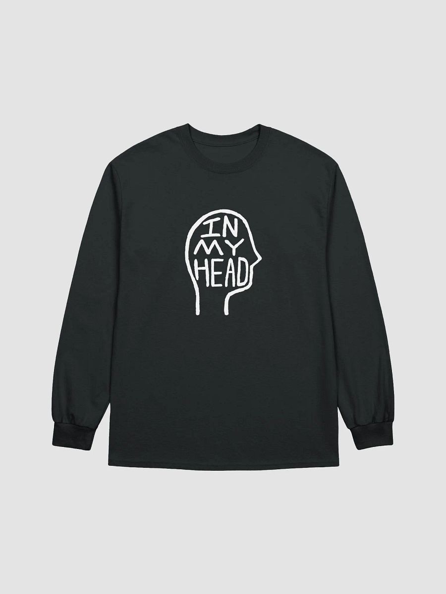 In My Head (white design) printed cotton long sleeve product image (2)
