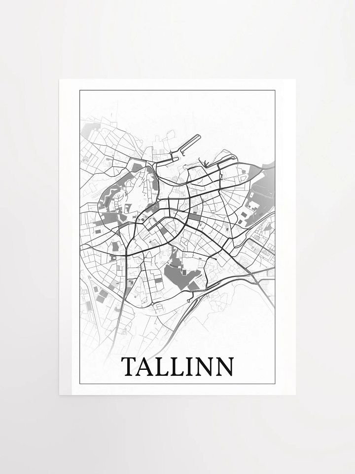 Tallinn, Estonia, city map print product image (5)