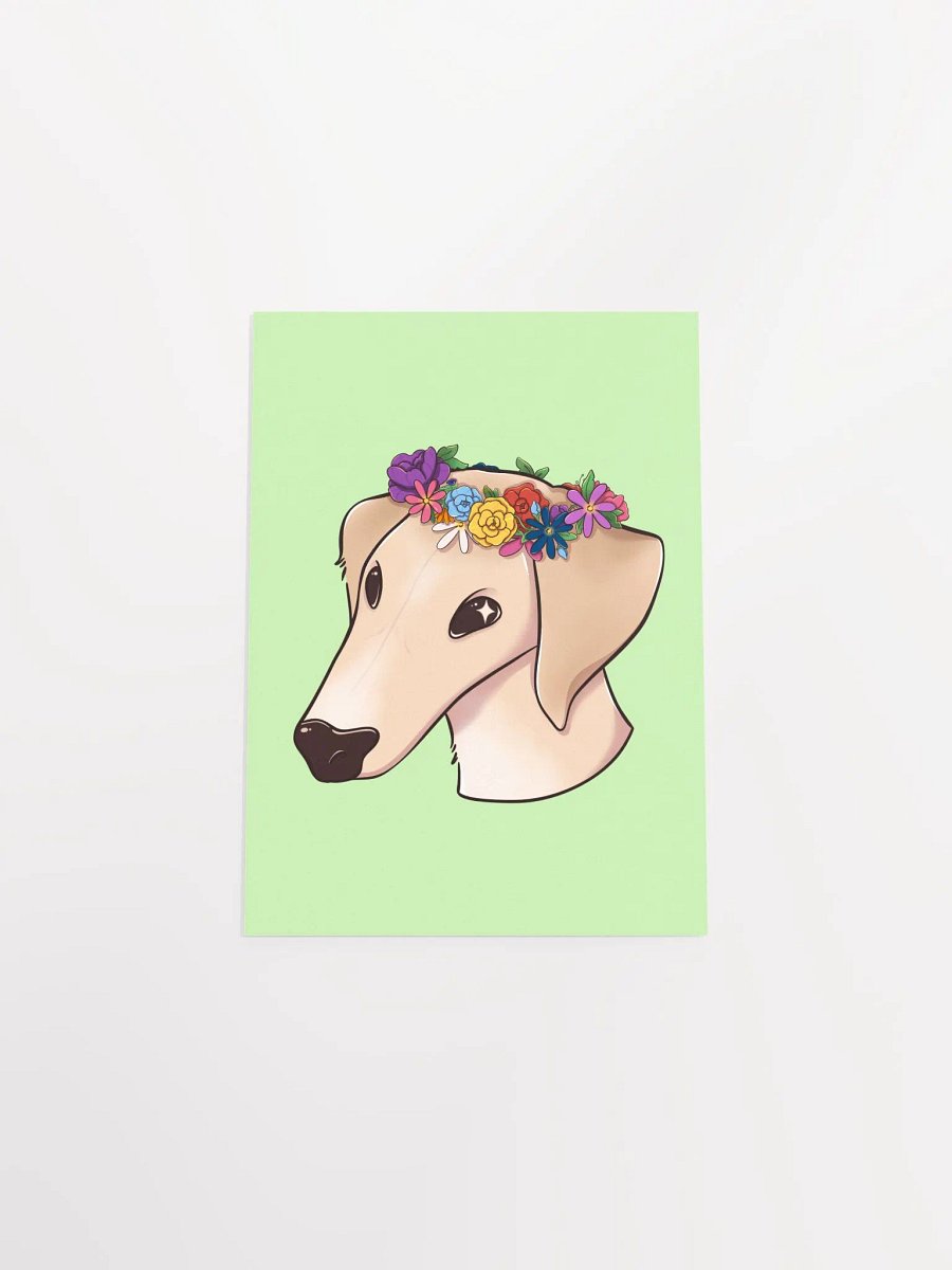 Joey 'Flower Crown' Print - Green product image (2)