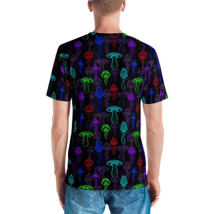 Neon Mushrooms (Variation 3) Crew Neck T-Shirt product image (1)