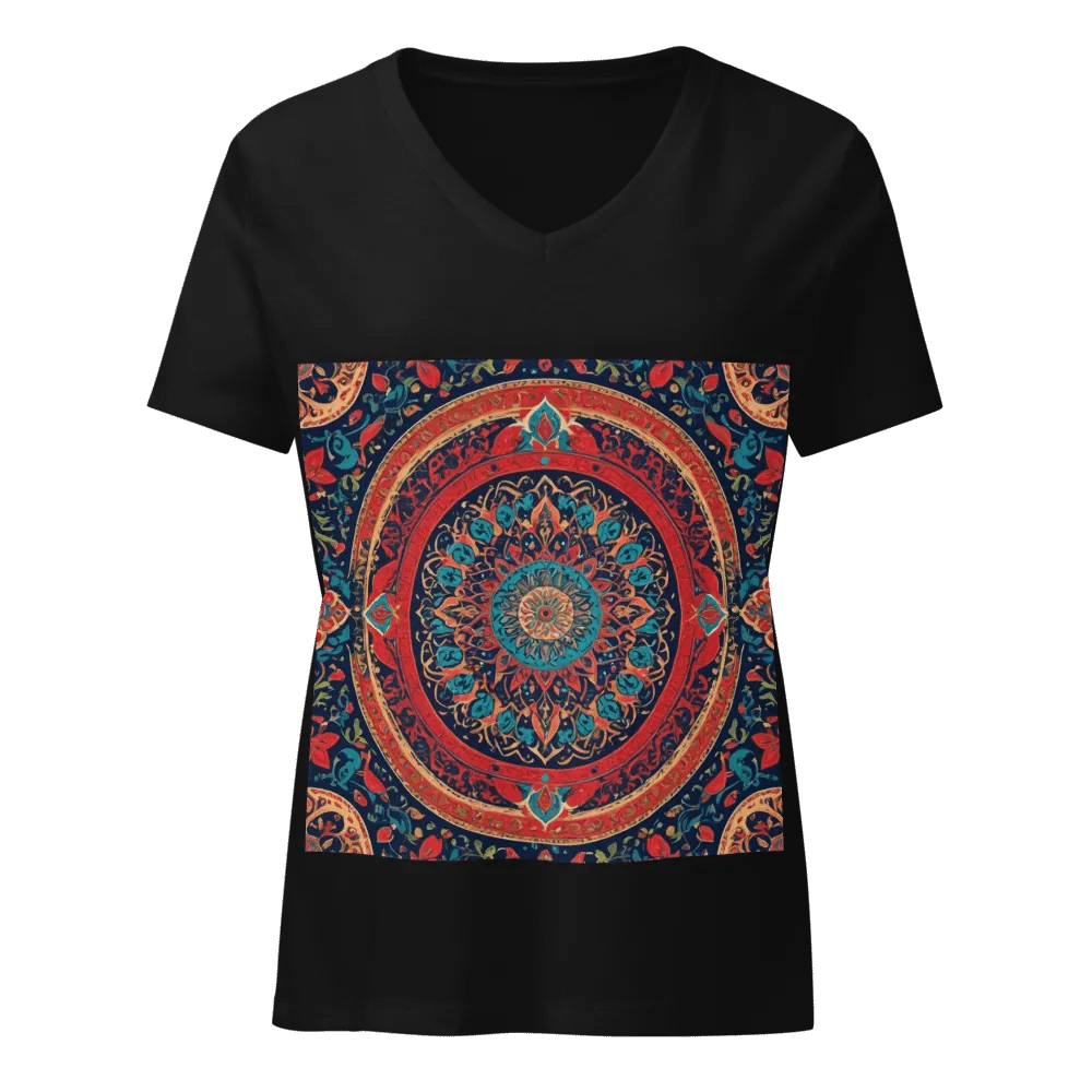 T-Shirt with Persian Carpet Design Mix of Beautiful Colors product image (1)