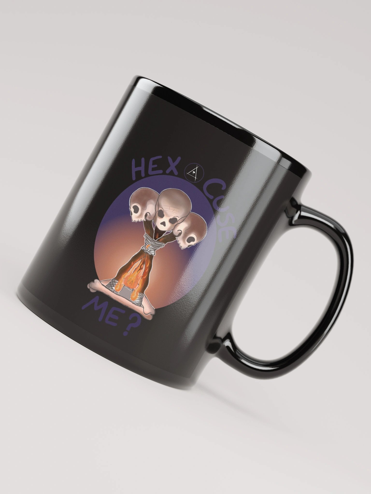 Skull Creature Black Glossy Mug product image (7)