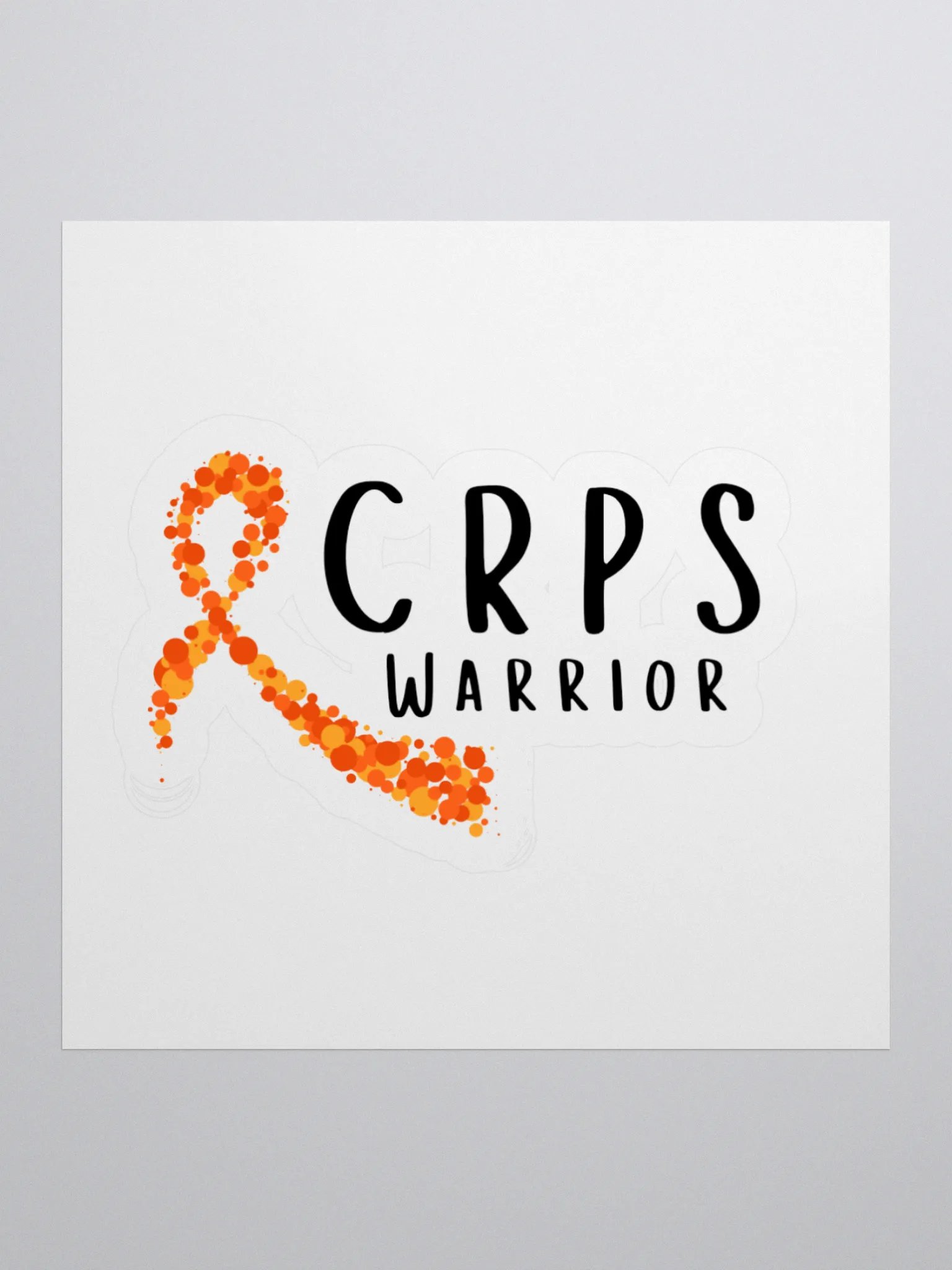 CRPS Warrior Bubble Ribbon Sticker product image (2)