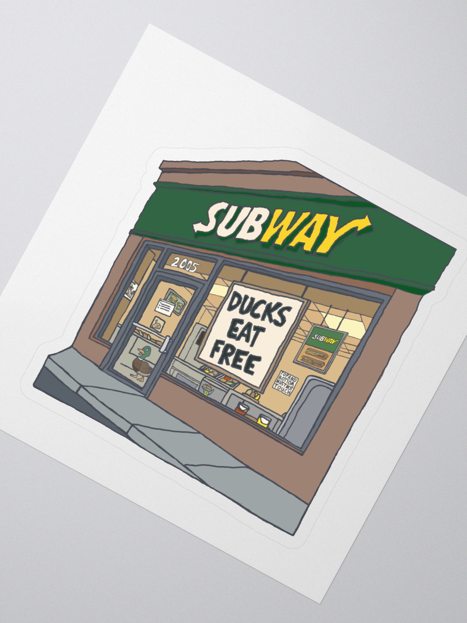 Ducks Eat Free Sticker product image (2)