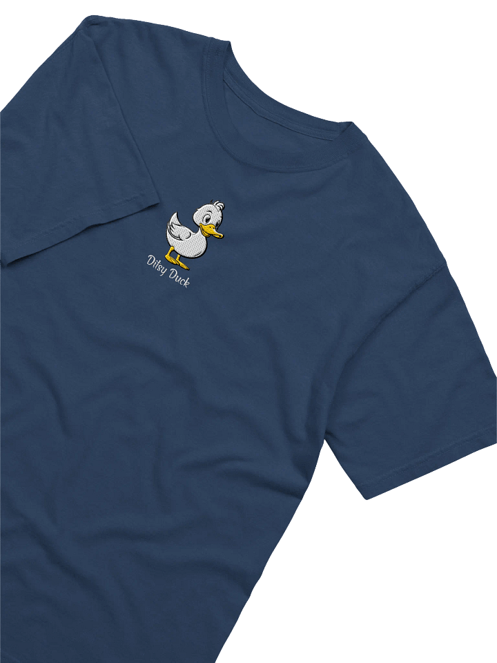 Ditsy Duck Embroidered T-Shirt, Funny Duck Tee, Cute Cartoon Bird Shirt, Nature Lover Gift, Birthday Gift For Her product image (2)