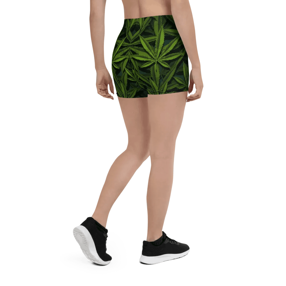 OMD Leaf Spandex Shorts product image (11)