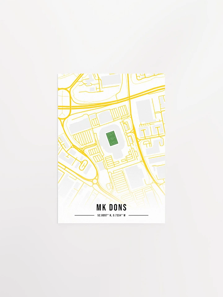 Milton Keynes Dons Stadium Map Design Poster product image (1)