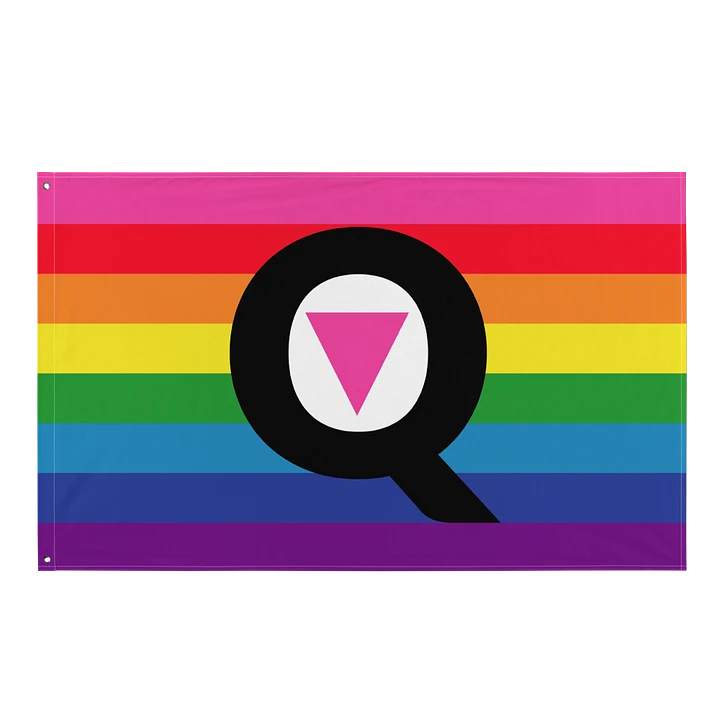 Q (Is For Queer) Rainbow Flag product image (1)