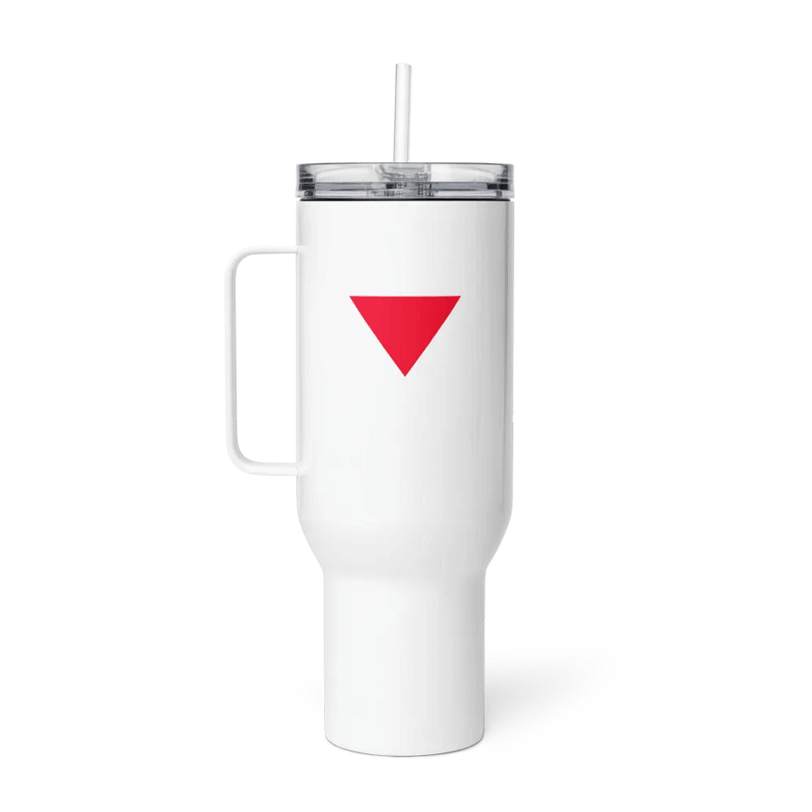Red Triangle Palestinian Resistance Travel Mug product image (6)