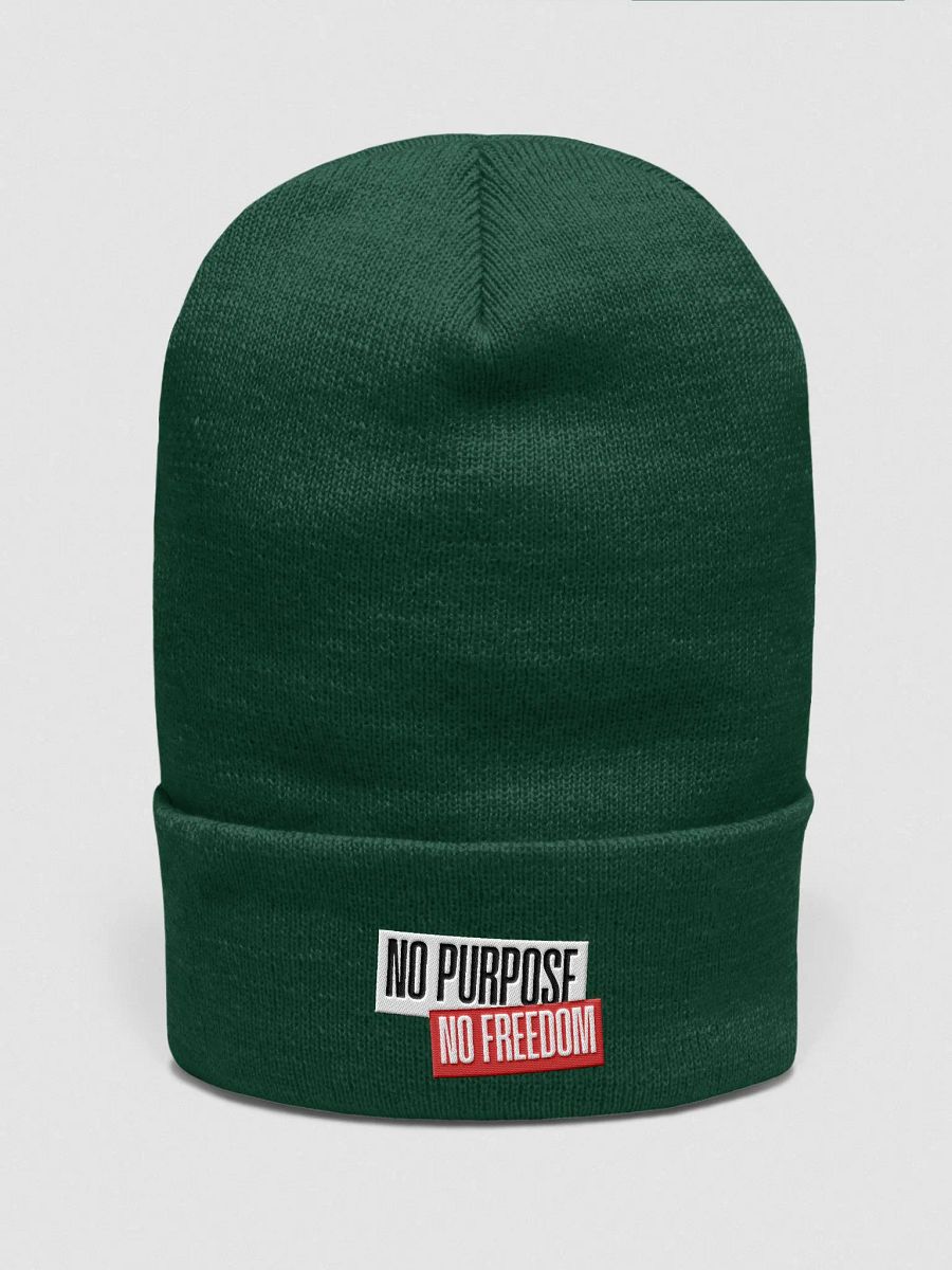 Rebel Spirit Cuffed Beanie | No purpose no freedom product image (2)