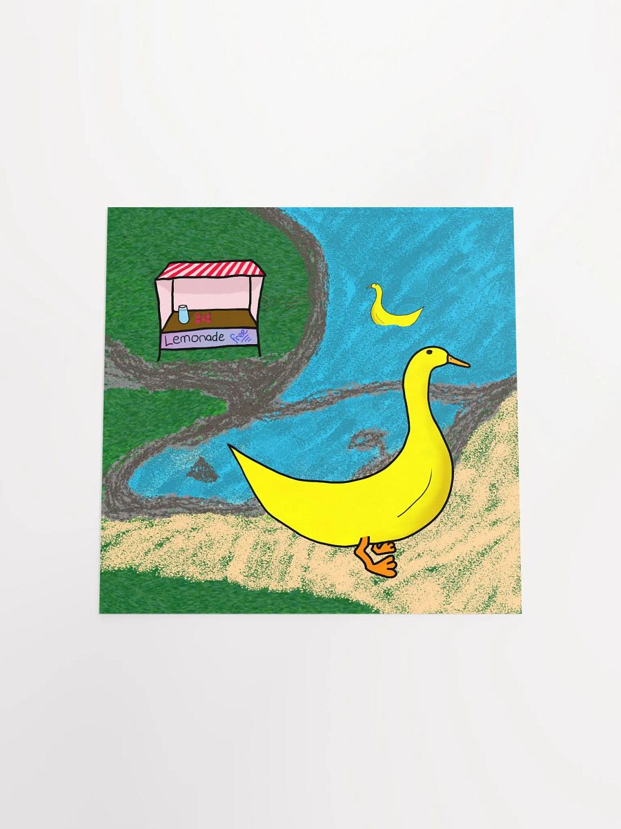 Banana-duck Square Print product image (4)