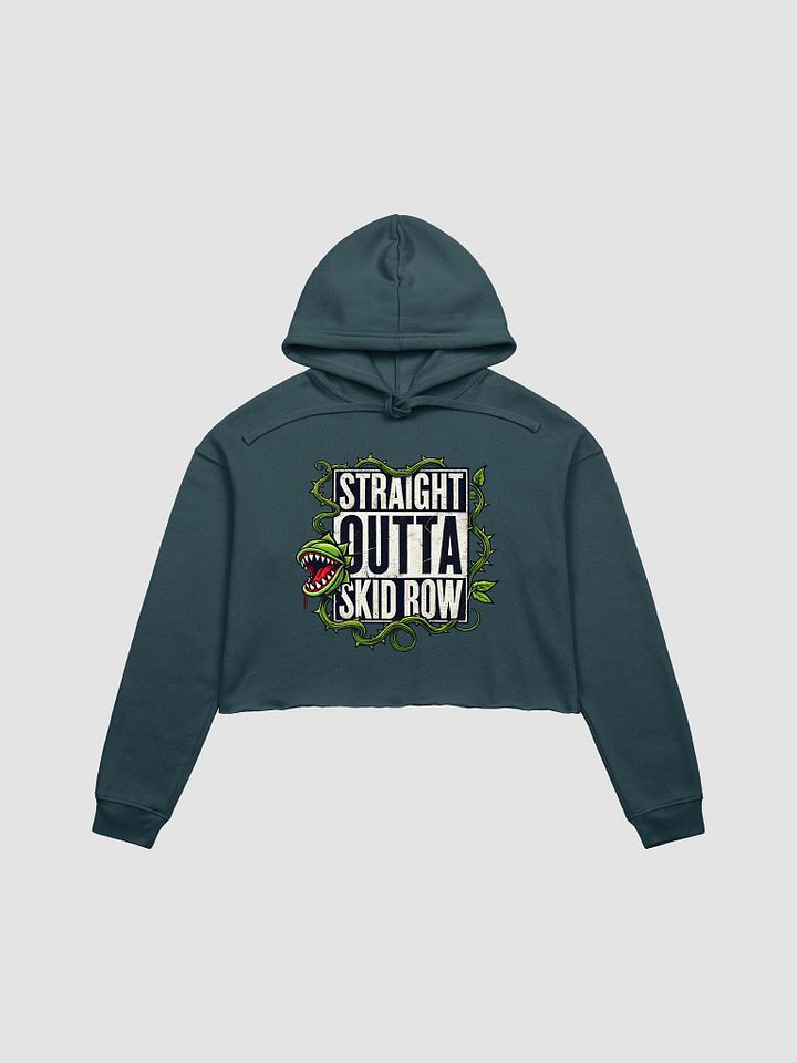 Straight Outta Skid Row Little Shop of Horrors Fleece Hoodie – Women's Cropped Broadway Hoodie product image (1)