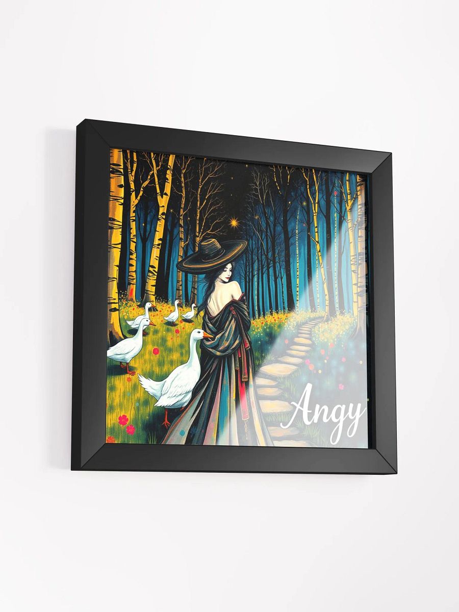 goose lady- Vibrant Ayous Wood Framed Matte Poster product image (15)
