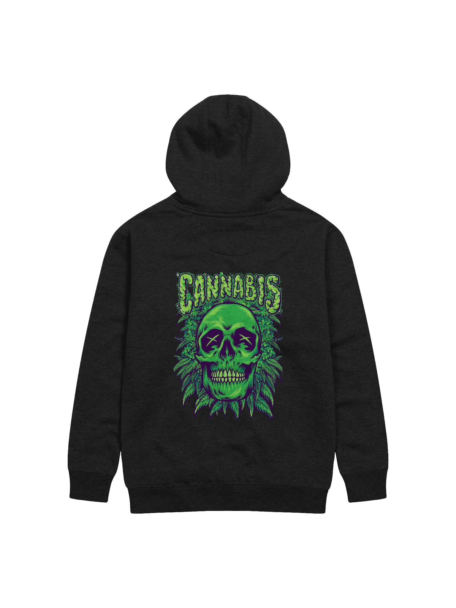 Cannabis Back Printed Hoodie product image (2)