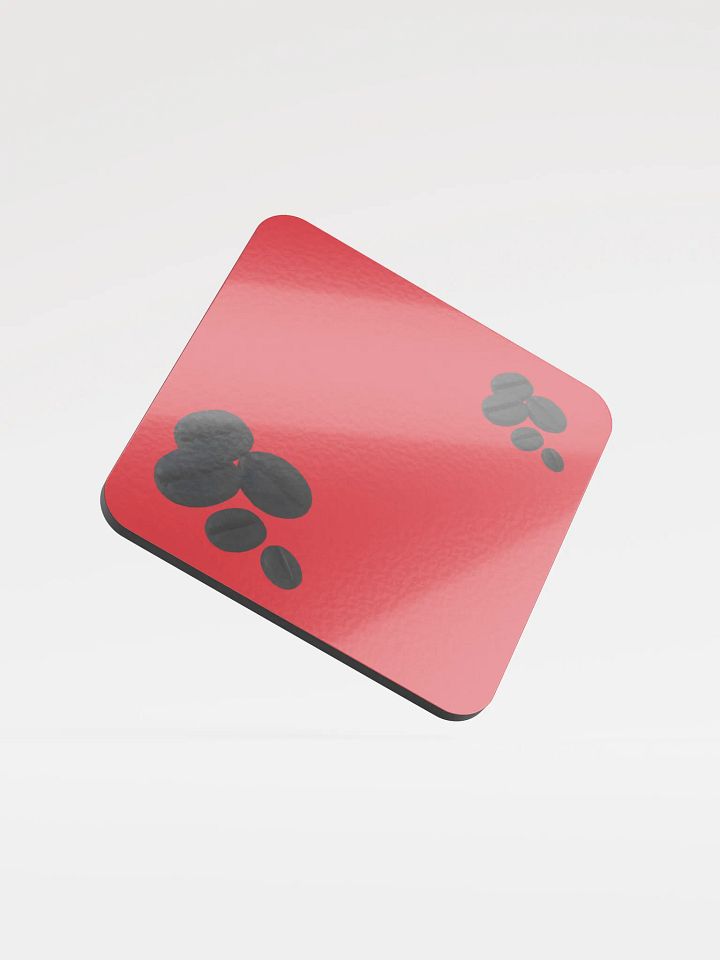 Red Black Coffee Beans Coaster product image (1)