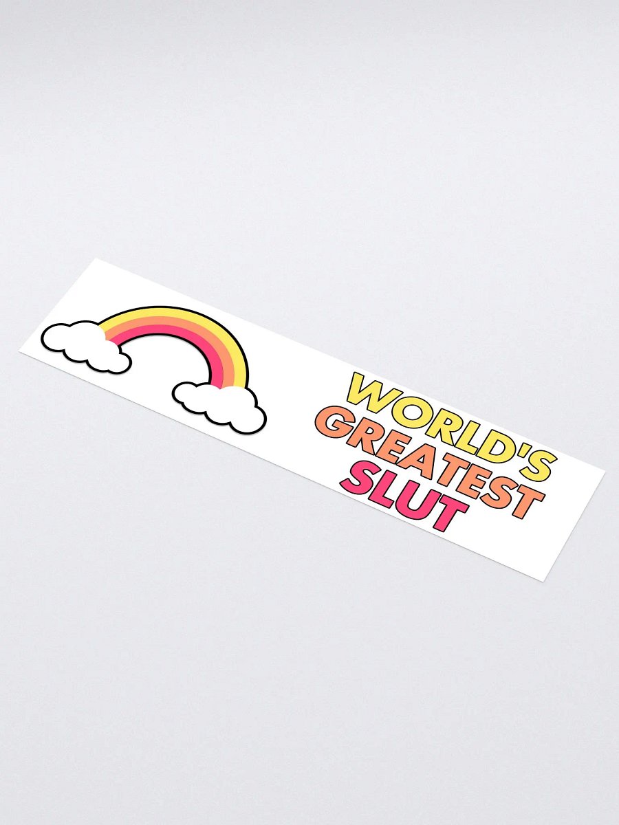 World's Greatest Slut bumper sticker product image (2)