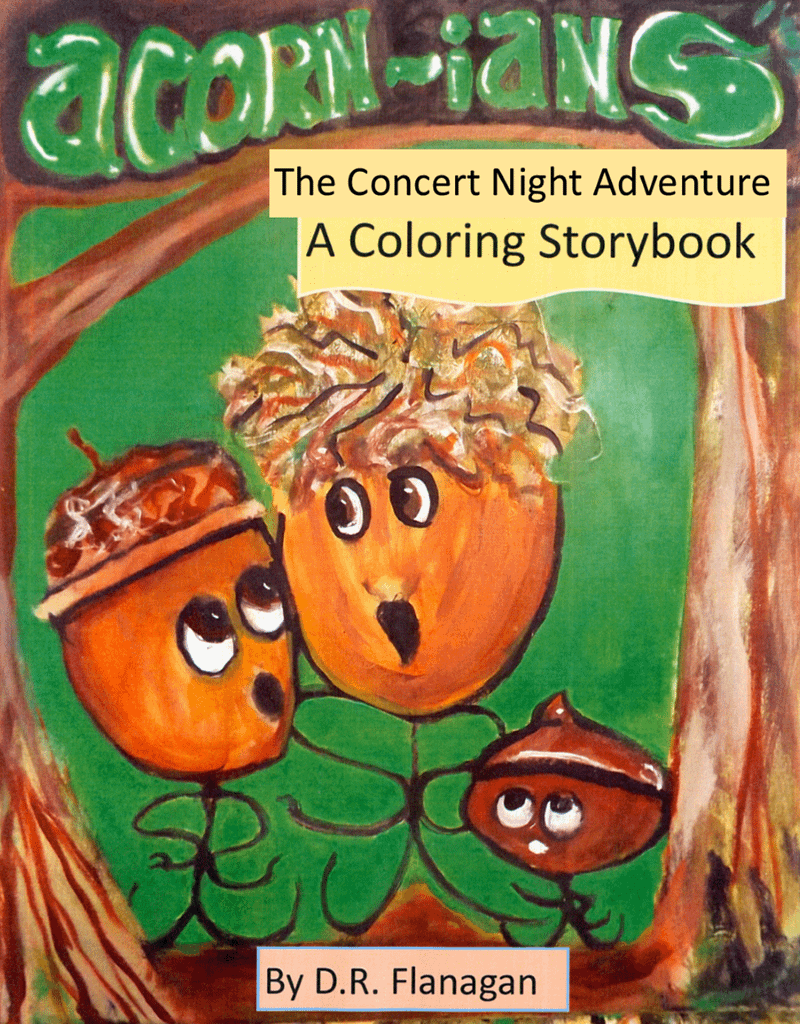 The acornians book-2 "Concert Night" coloring storybook
