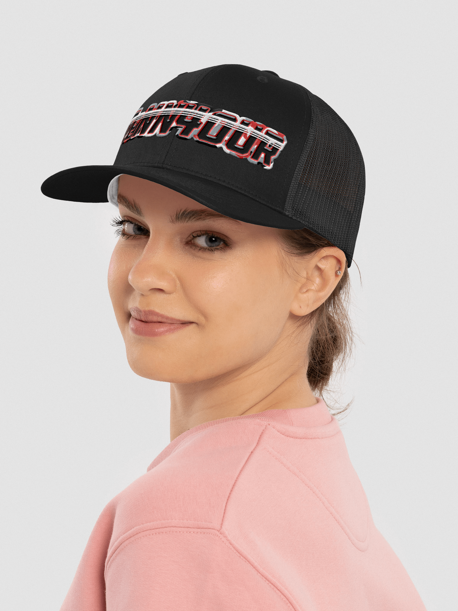 TENN4OUR RED CAMO LOGO TRUCKER HAT product image (14)
