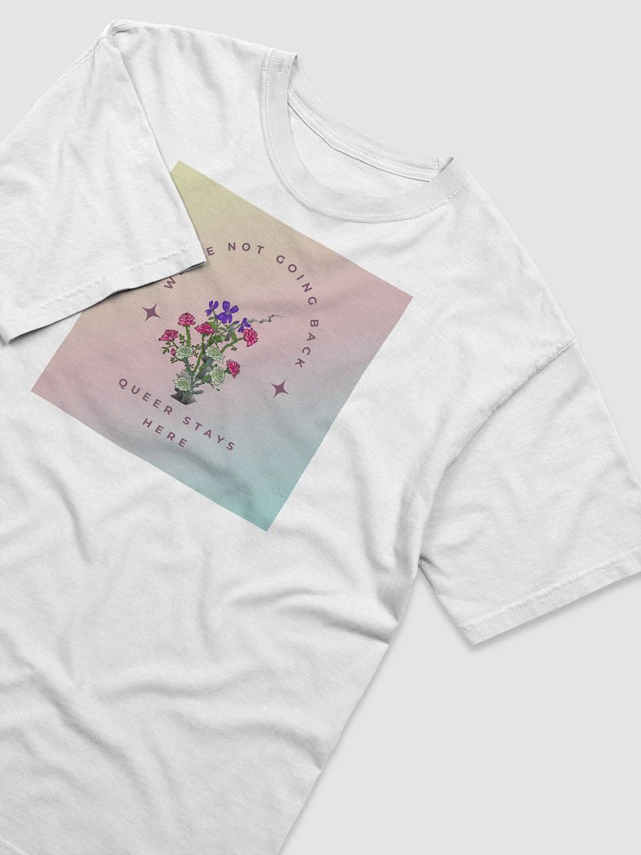 Queer Stays Here Pastel Rainbow T-shirt product image (3)