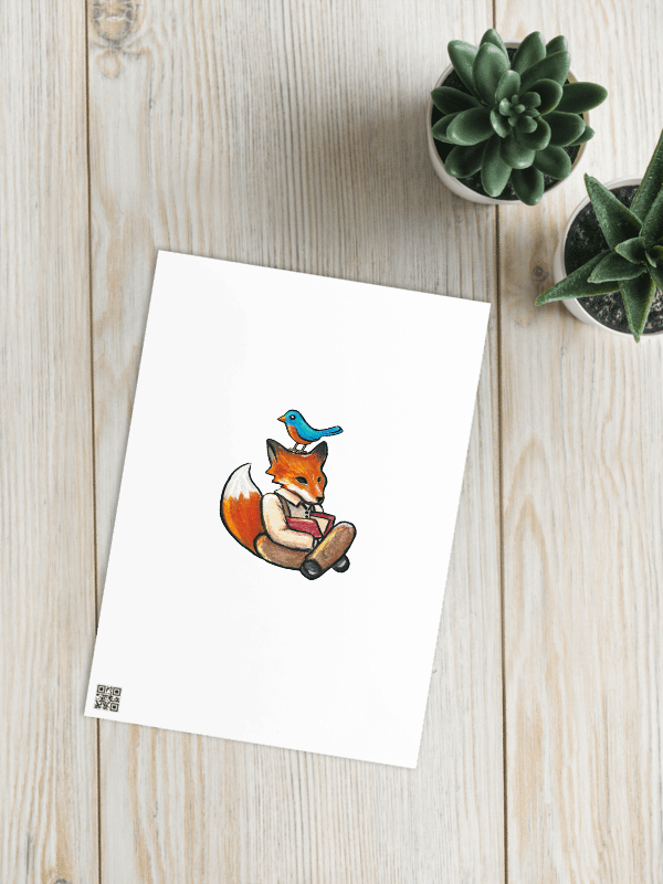 Fantasy Forest Fox Cake - Card w/ white background product image (6)