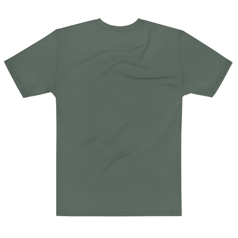 Plain Dark Sage Green Soft Summer Men's Crewneck Polyester Heavyweight Premium T-Shirt by Treasure Pie product image (7)