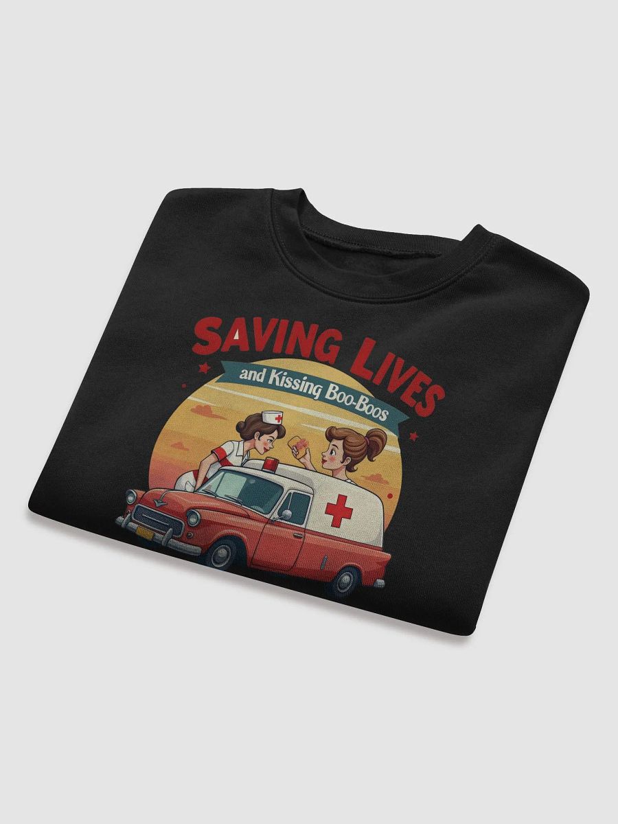 Retro Nurse Ambulance Fleece Sweatshirt product image (24)