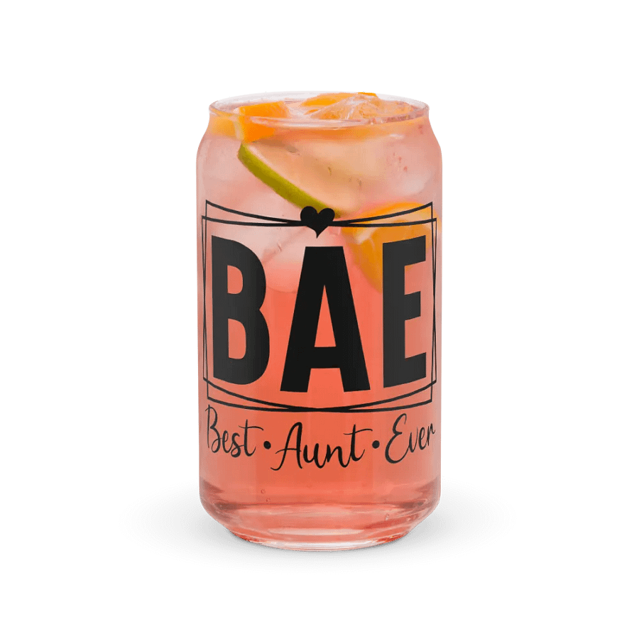 'BAE: Best-Aunt-Ever' Glass product image (6)
