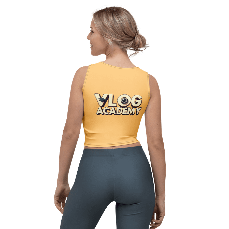 Vlog Academy All-Over Print Crop Top T-Shirt product image (2)