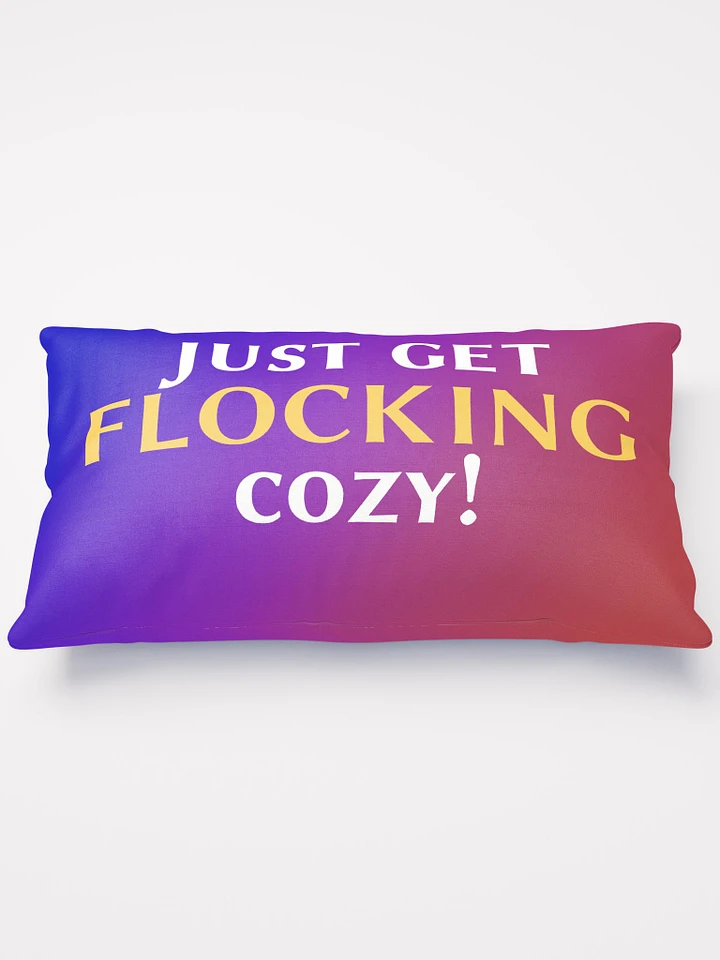 Just get cozy Flocker pillow product image (1)