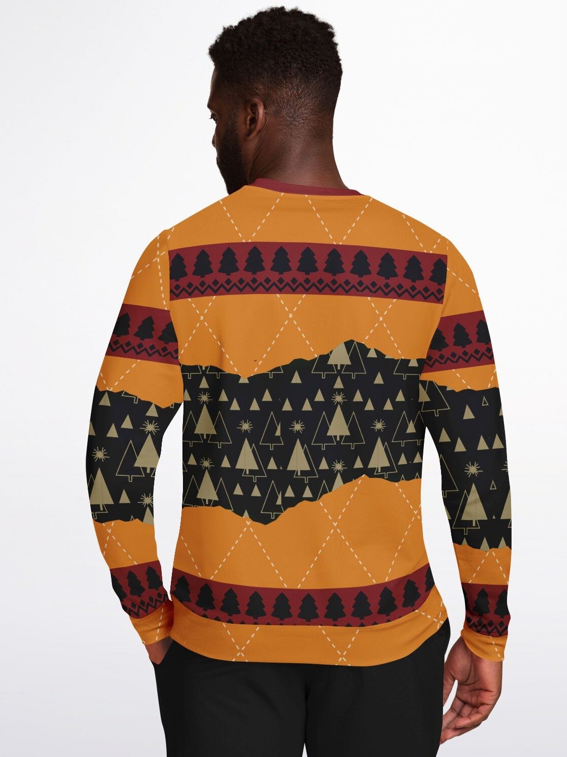 “Full Moon This Christmas” Funny Santa Christmas Sweatshirt | Naughty Holiday Party Jumper | Humorous Adult Santa Ugly Sweater | Unisex Xmas Party Gift product image (6)